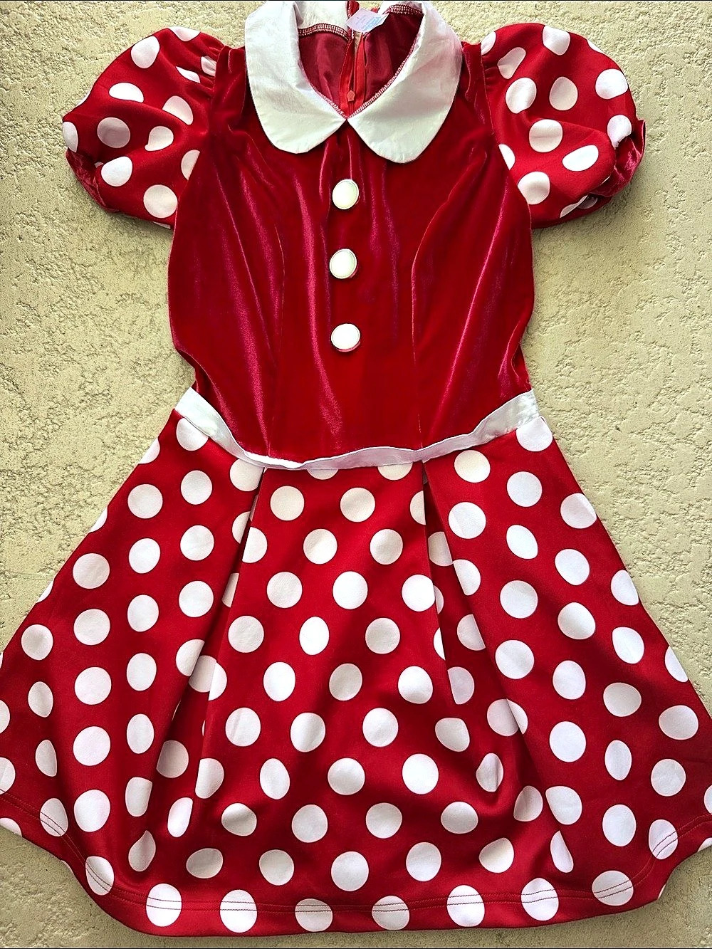 Disney Mickey and Friends Polka Dot Party Dress Girls Small Like New